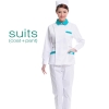 white (green collar) nurse coat + pant 